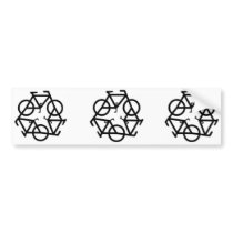 Recycle Bicycle Logo Symbol Bumper Stickers