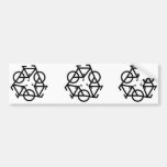 Recycle Bicycle Logo Symbol Bumper Stickers