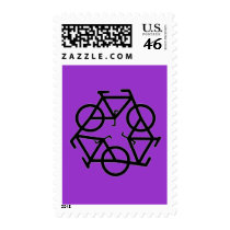 Recycle Bicycle Logo Symbol Postage