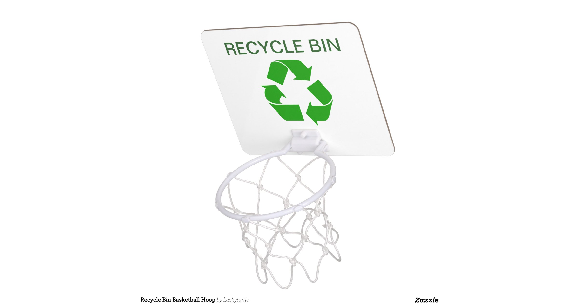 Recycle Bin Basketball Hoop Mini Basketball Backboard Zazzle