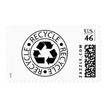 Recycle Black Logo Stamps