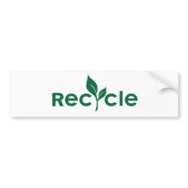 Recycle bumper stickers