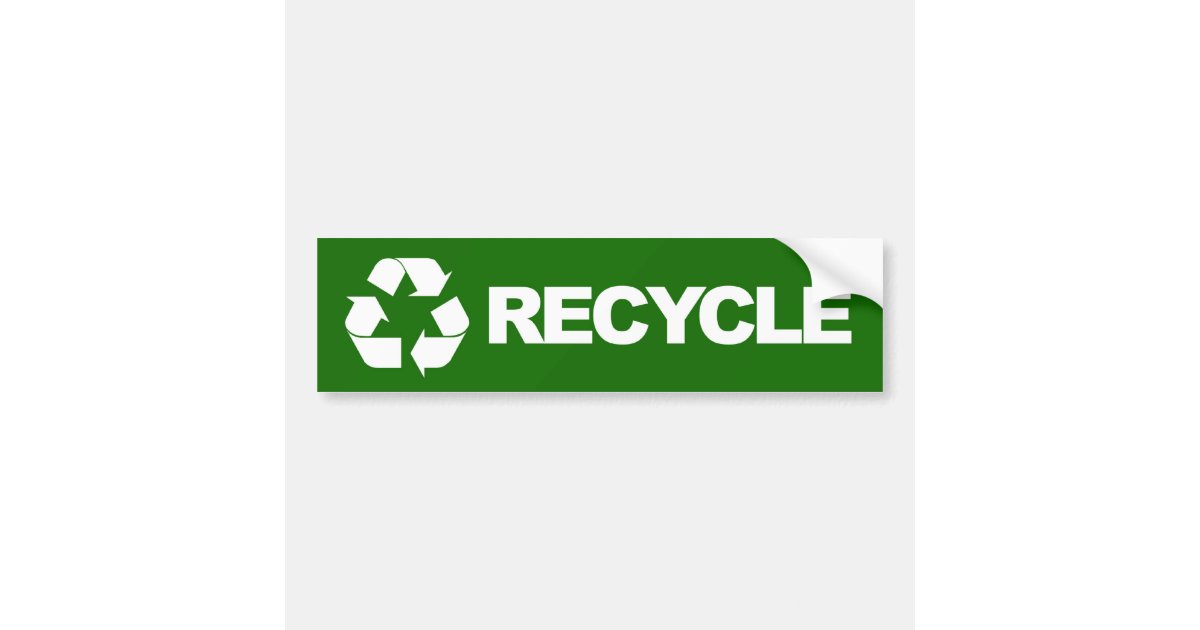 Recycle Bumper Sticker 