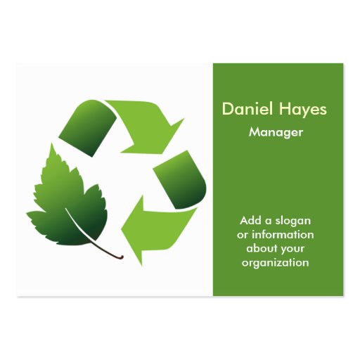 Recycle  Business Cards (front side)