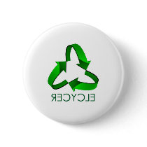Recycle Pinback Button