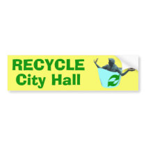 RECYCLE City Hall bumper stickers