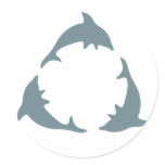 Recycle Dolphins stickers