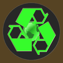Recycle Earth 2- Save the Earth- Go Green stickers