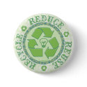 Recycle Earth Day Gear buttons