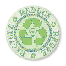 Recycle Earth Day Gear magnets