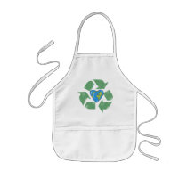 Recycle Earth Heart Apron by Method77 Recycle Earth Heart Apron