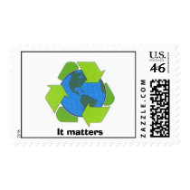 recycle earth, It matters postage