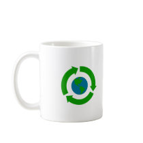 Recycle Earth Logo Design mugs by Eholidayz Recycle Earth Logo Design mugs