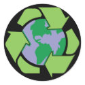 Recycle Earth stickers