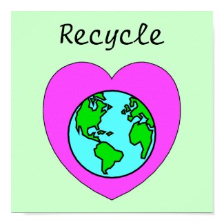 Recycle Love Our Earth Go Green Gifts and T-Shirts Recycle Environmental Eco-Friendly Poster print