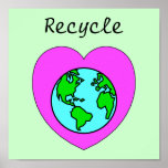 Recycle Environmental Eco-Friendly Poster posters
