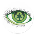 Recycle Eye Sticker by astarzmom Recycle Eye Sticker
