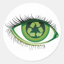 Recycle Eye Sticker
