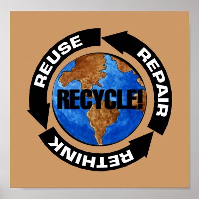 earth day posters. Recycle For Earth Day Poster