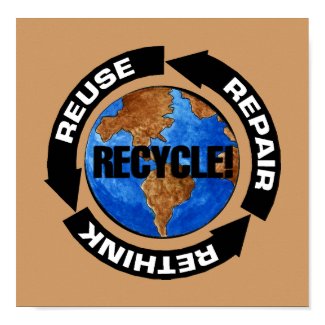Recycle Posters, Prints and Art For Earth Day Recycle For Earth Day Poster print