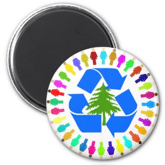 recycle for the trees magnet