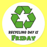 Recycle Friday stickers