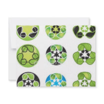 recycle go green custom invitations