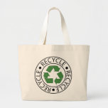 Recycle Green Ceter Logo Bags