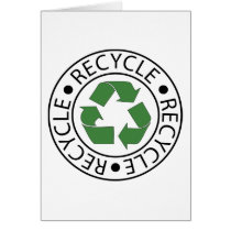 Recycle Green Ceter Logo Card
