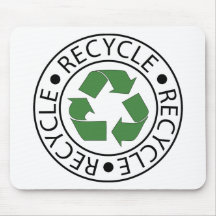 Recycle Green Ceter Logo Mousepad