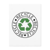 Recycle Green Ceter Logo Postcard