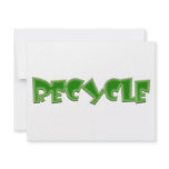 Recycle green design! custom invitation