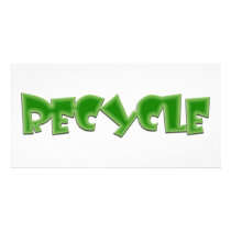 Recycle green design! photo cards by angeria Recycle green design! photo cards