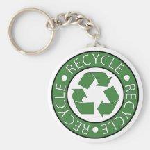 Recycle Green Key Chain