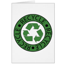 Recycle Green Logo BK Letters Cards