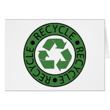 Recycle Green Logo BK Letters Cards