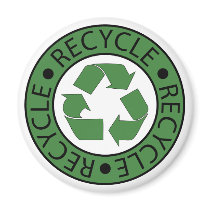 Recycle Green Logo BK Letters Magnets