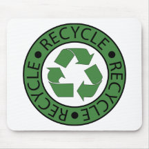 Recycle Green Logo BK Letters Mousepad