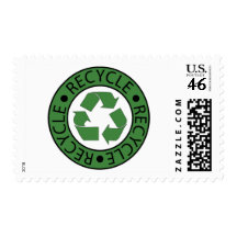 Recycle Green Logo BK Letters Stamp