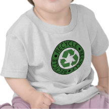 Recycle Green Logo BK Letters Tshirt