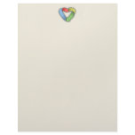 Recycle Heart -color Letterhead Design