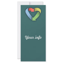 Recycle Heart -color rack cards by MrGreentees Recycle Heart -color rack cards