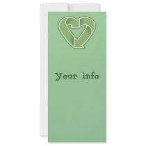 Recycle Heart -green Personalized Rack Card