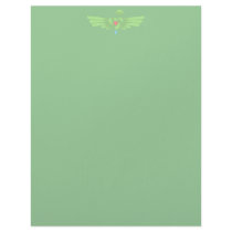 Recycle Heart Wing Letterhead Design