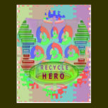 RECYCLE Hero Award - Green Theme postcards