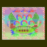 RECYCLE Hero Award - Green Theme postcards