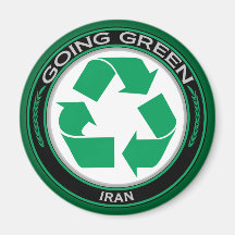 Recycle Iran Fridge Magnet