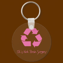 Recycle it's Easy keychains