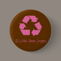 Recycle its Easy Pink buttons