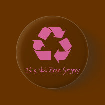 Recycle its Easy Pink buttons